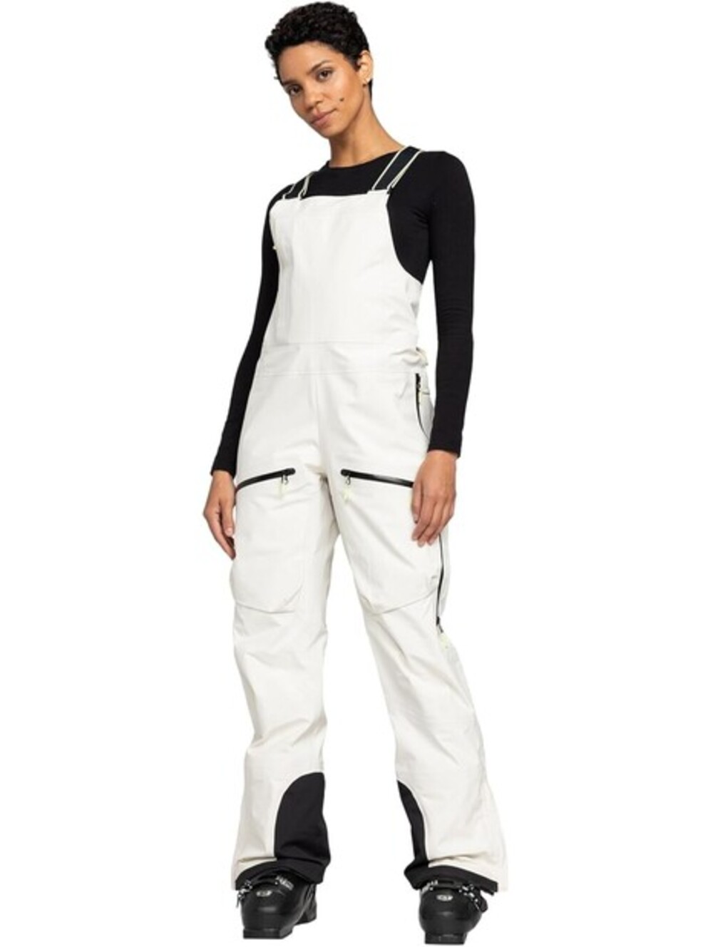 Roxy, White, M, Women's Gore-tex 3l Lunalite 30k Waterproof Snow Bib
